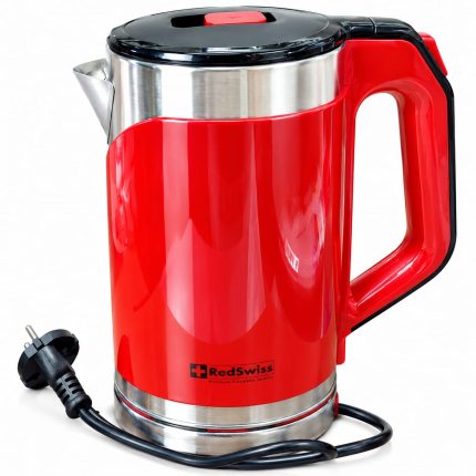 RedSwiss RSEK 1803 red 1.8l electric kettle - Premium Stainless Steel & Auto Shut-off | Mahzam BD