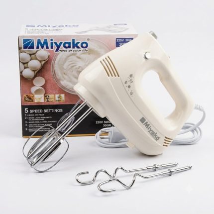 Miyako HM-6779 CX 250W Egg Beater Hand Mixer with Dough Hooks