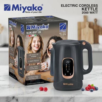 Miyako MJK-BST 20 Smart Electric Kettle 2000W - Temperature Control & BPA-Free | Mahzam BD