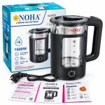 Noha NH-EK315 B Glass Electric Kettle 1.8L - 1500W, Double Layer | Mahzam BD